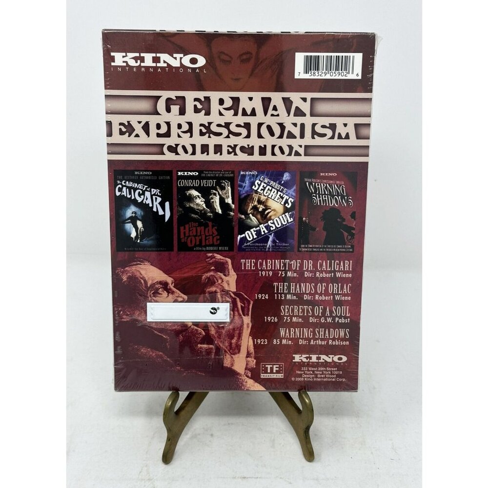 GERMAN EXPRESSIONISM COLLECTION 4 Dvd Set Cabinet Dr. Caligari Hands Orlac NEW - Picture 2 of 7